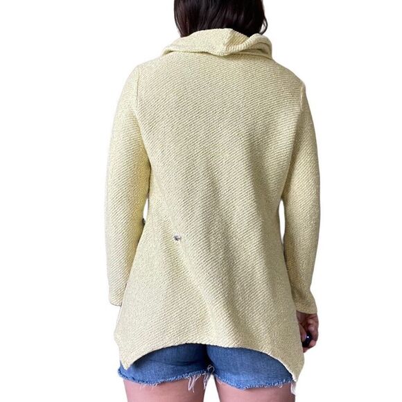 Soft Surroundings Lagenlook Pullover Tunic Sweater Yellow Size MP Petite Medium - Picture 4 of 10